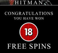 Get 18 Free Spins Playing Hitman Slot 